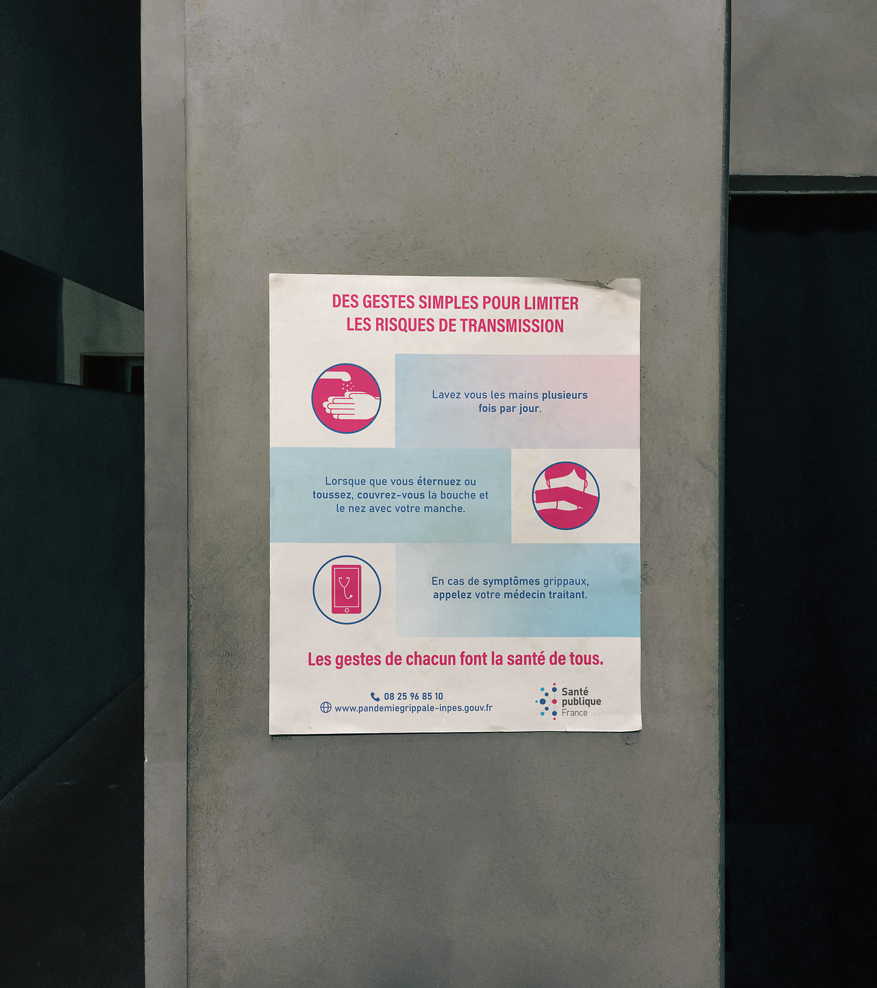 Affiche prévention grippe