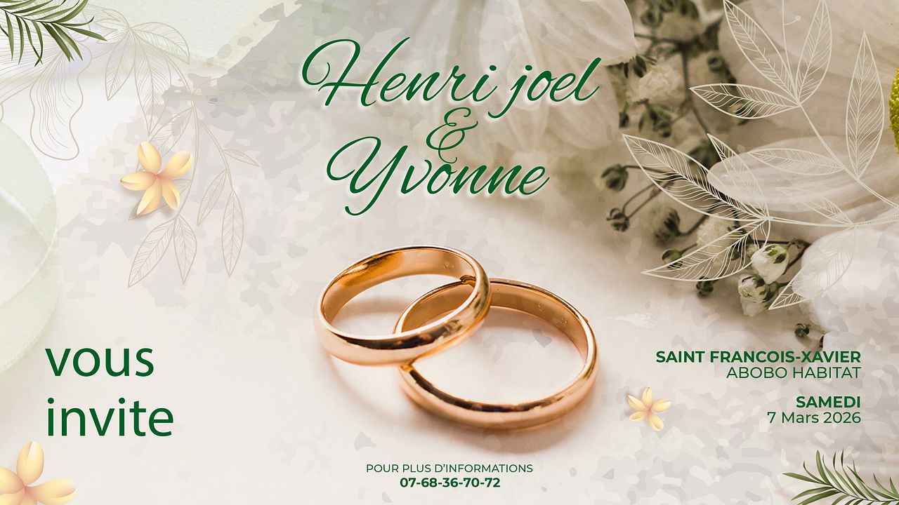 CARTE DE MARIAGE