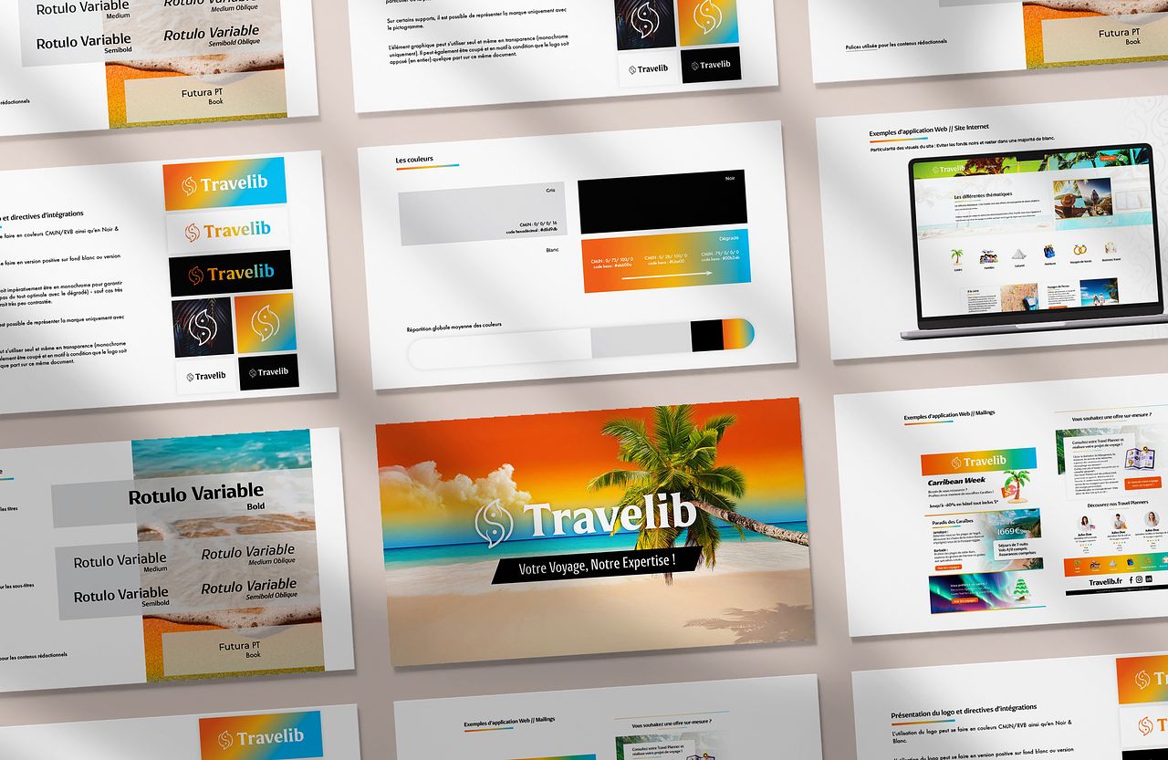 Identité visuelle // Travelib🌴