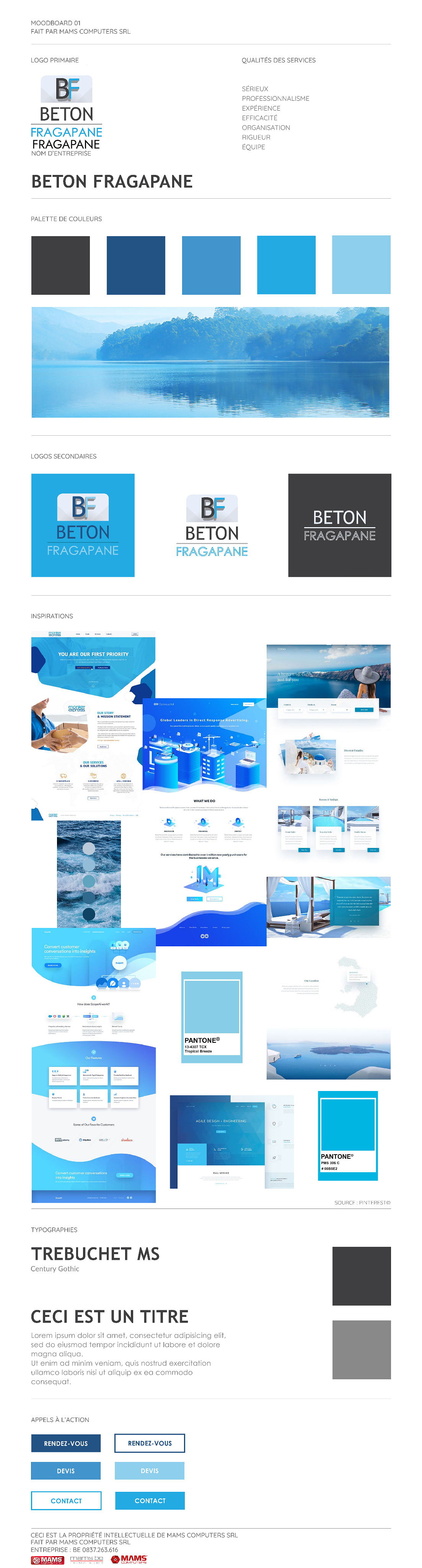 Charte graphique - Réalisée chez MAMS Computers