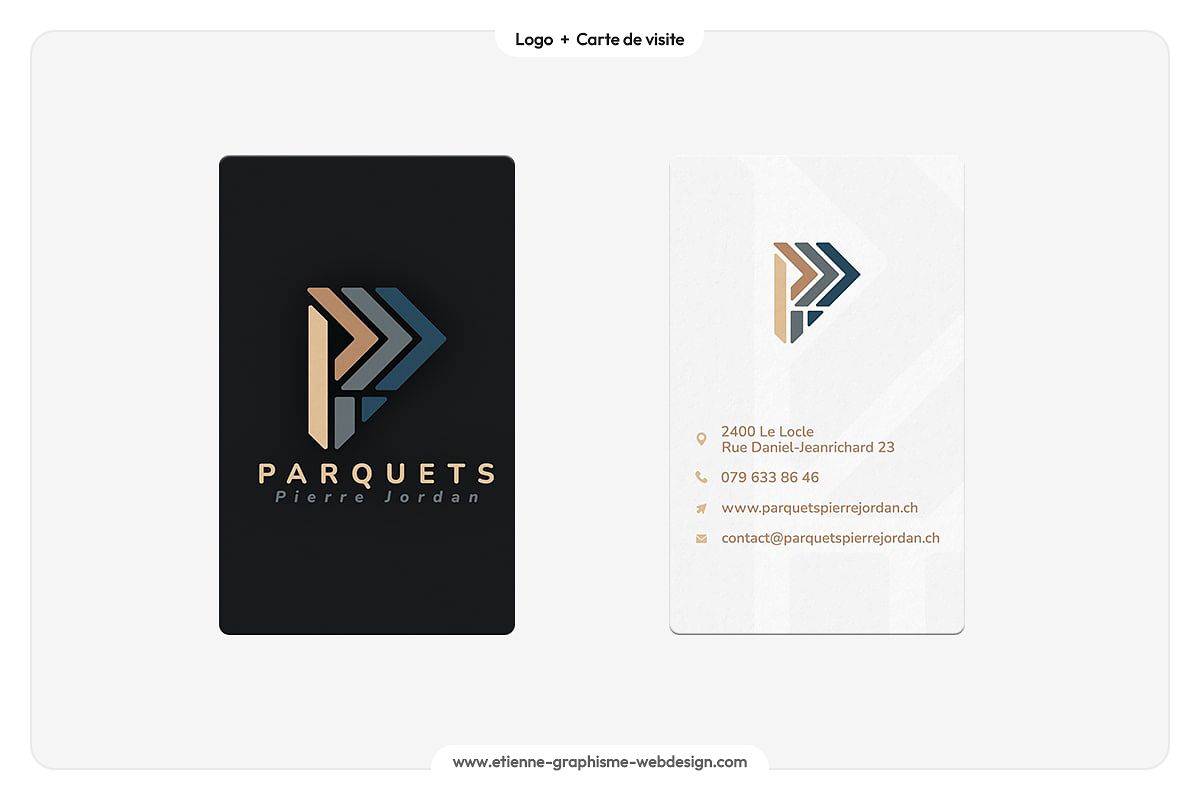 Parquets Jordan | Logo + Carte de visite