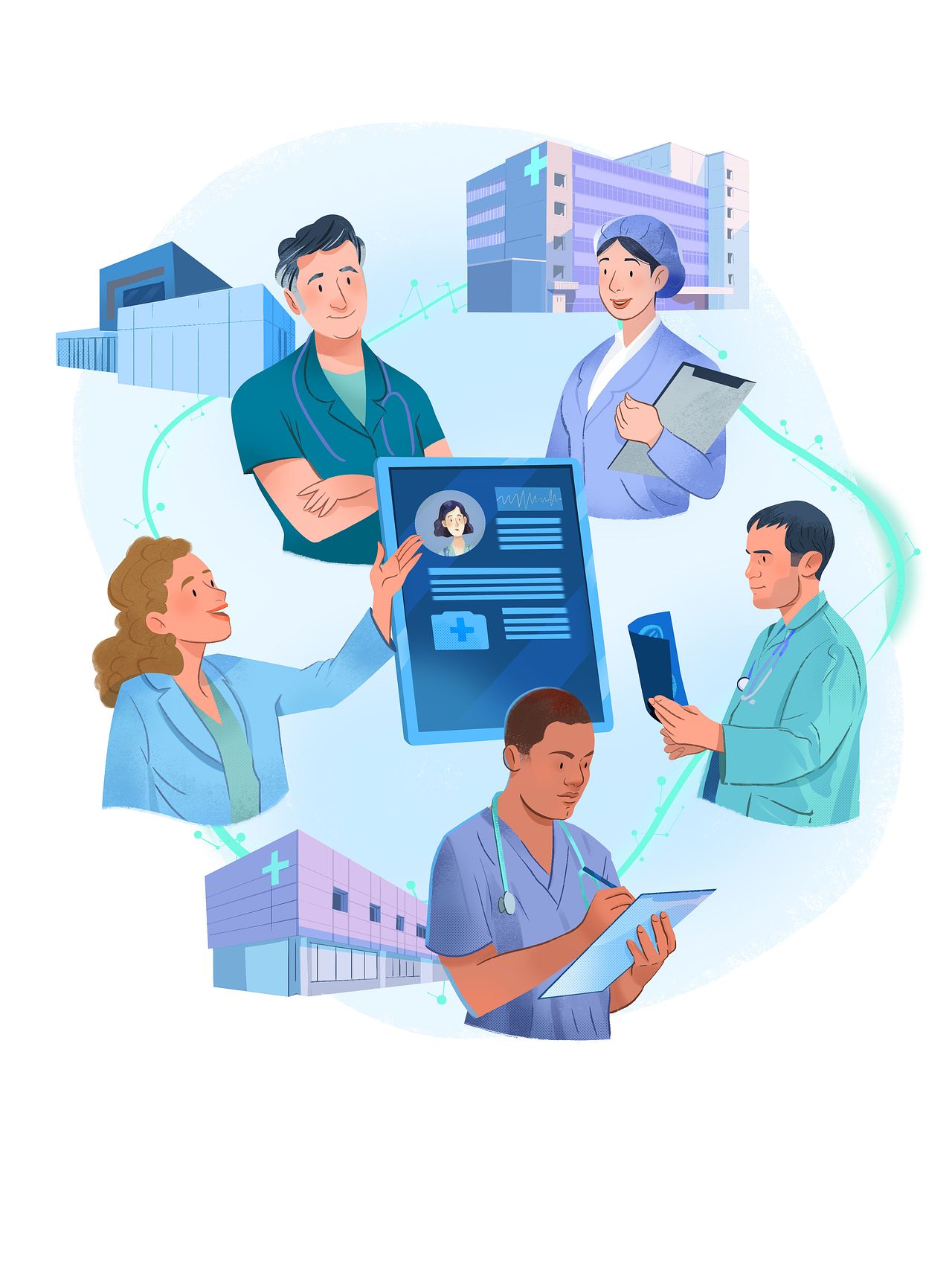Personnages Hopital