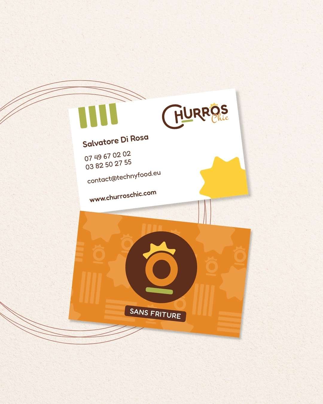 Carte de visite churros chic