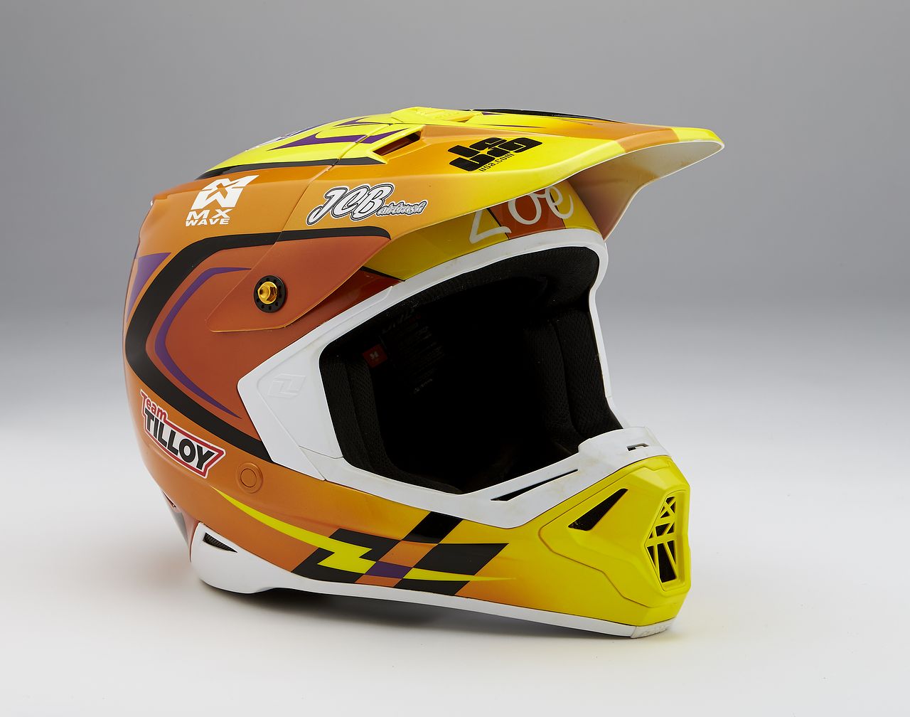 Personnalisation casque moto cross