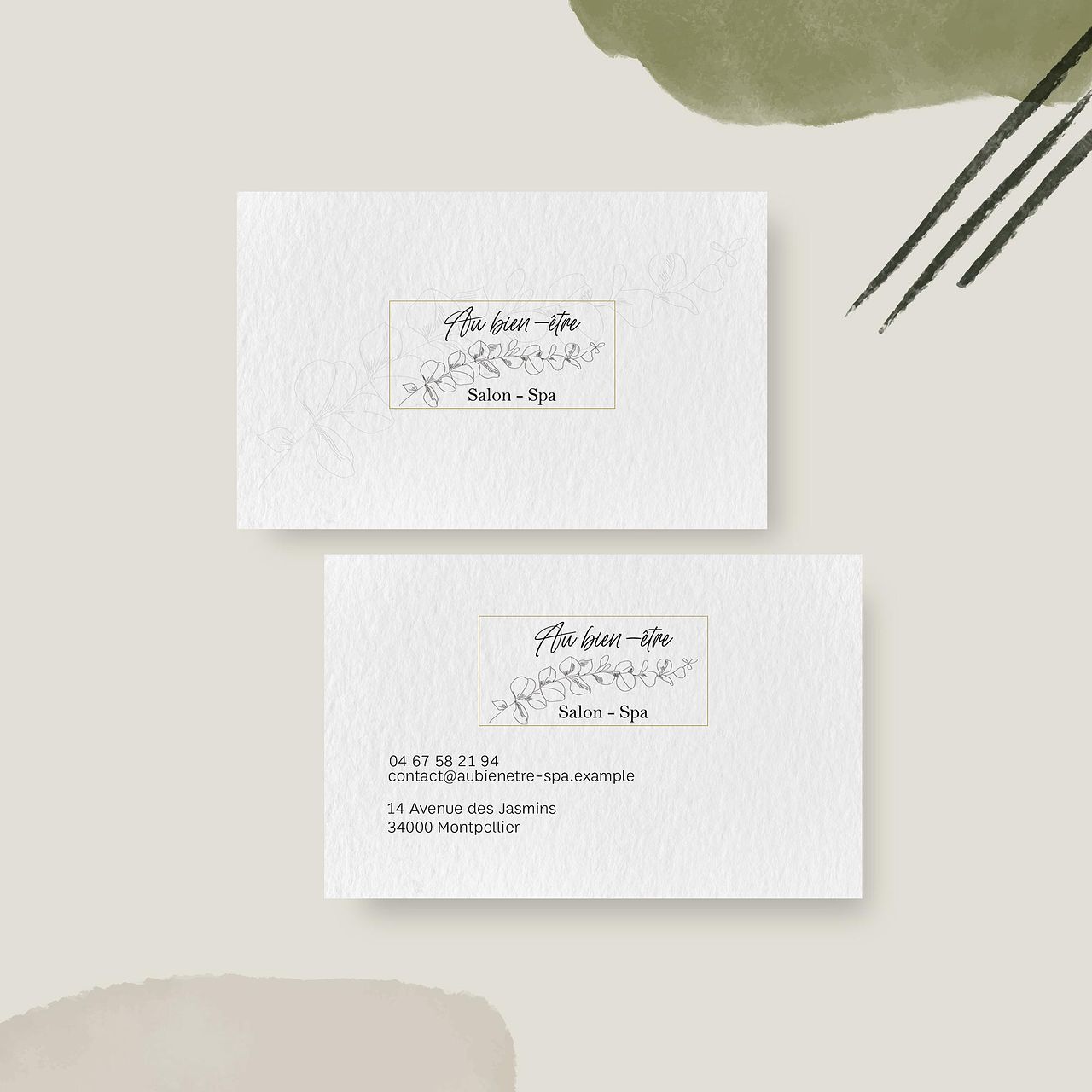 Carte de visite Au bien-être Spa