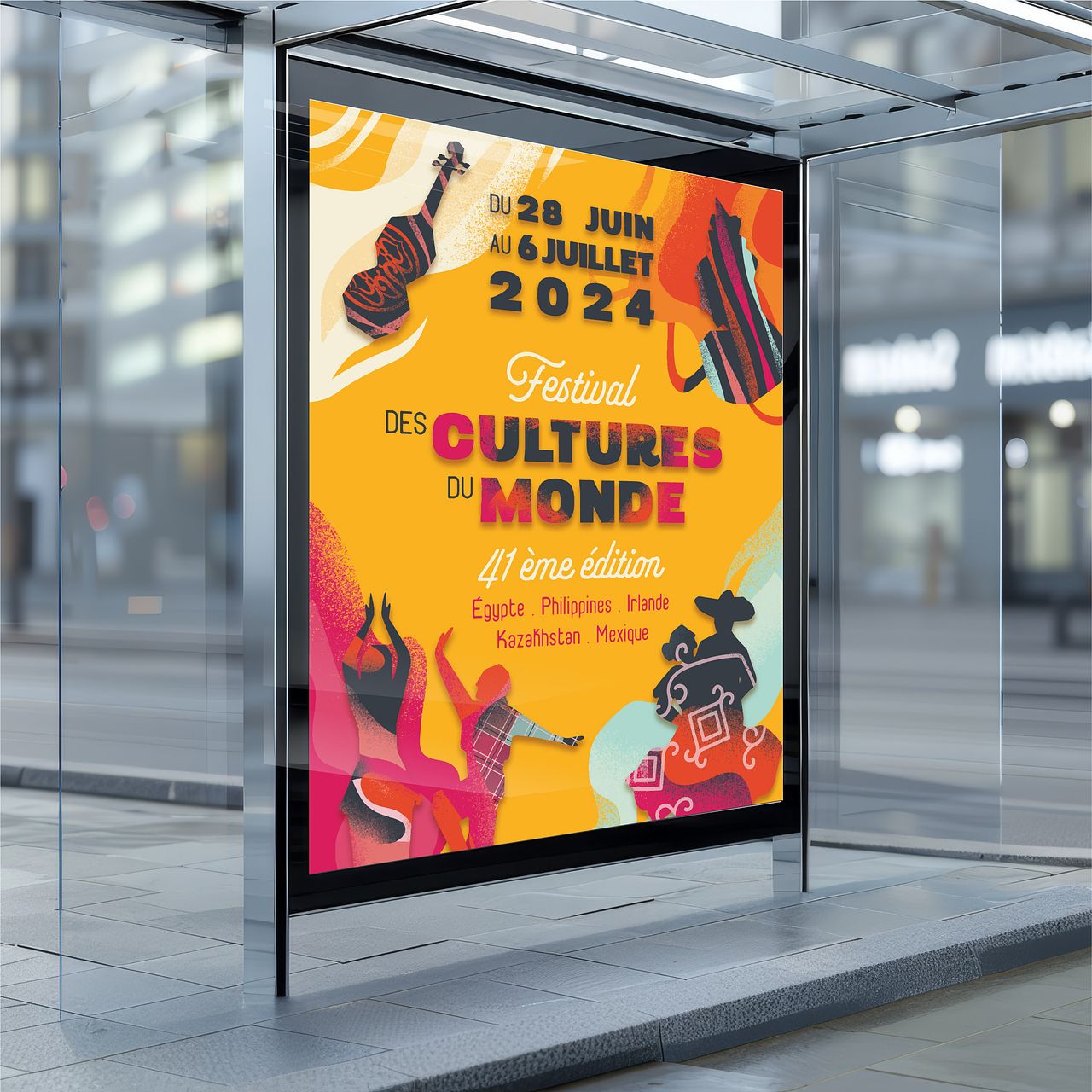 Affiche Festival des Cultures du monde de Voiron