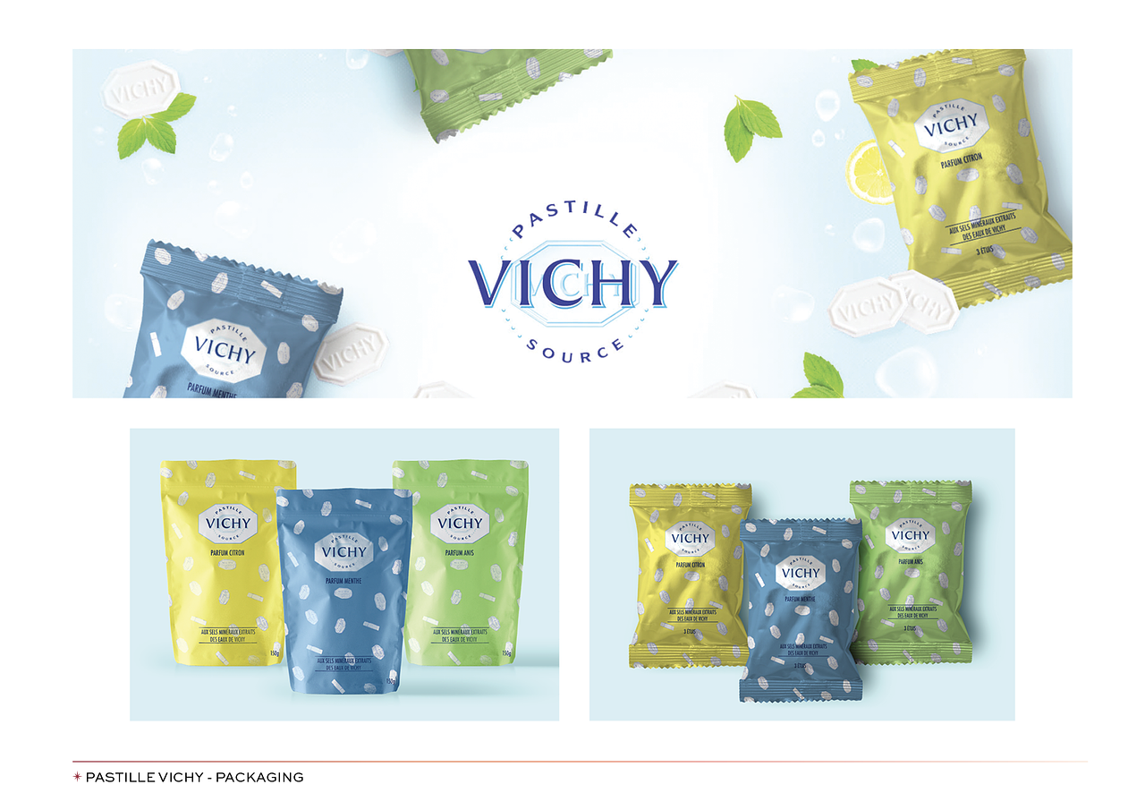 Refonte de packaging - Pastille Vichy