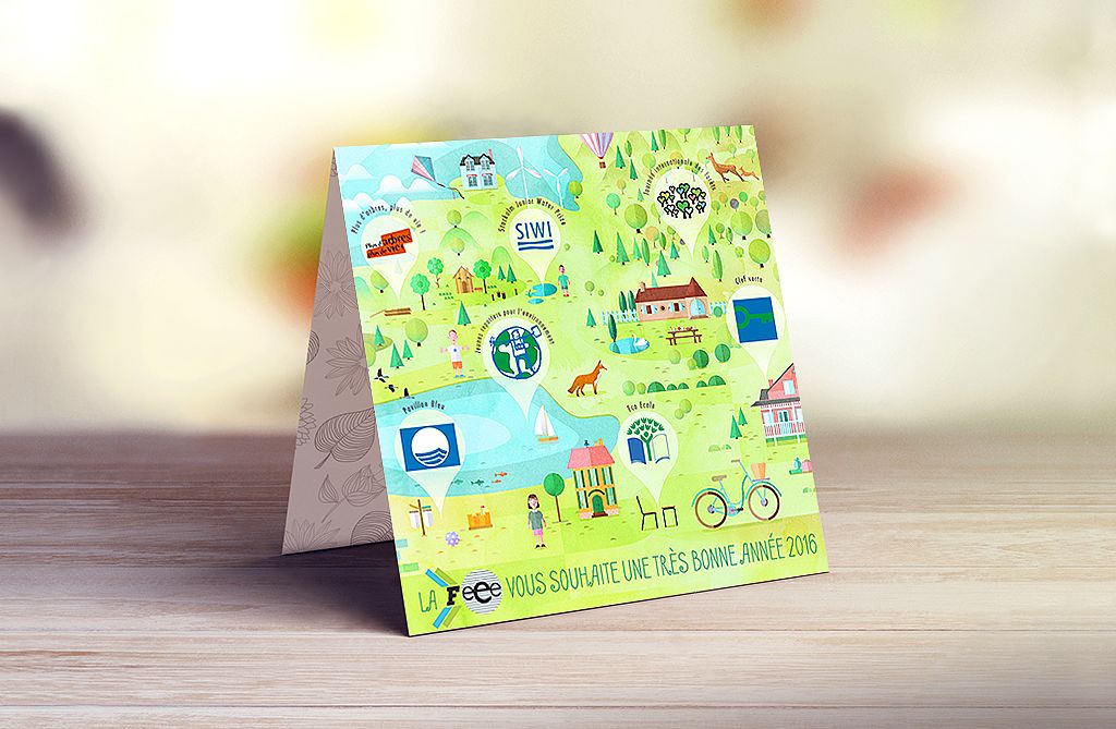Carte de vœux pour une organisation écologique