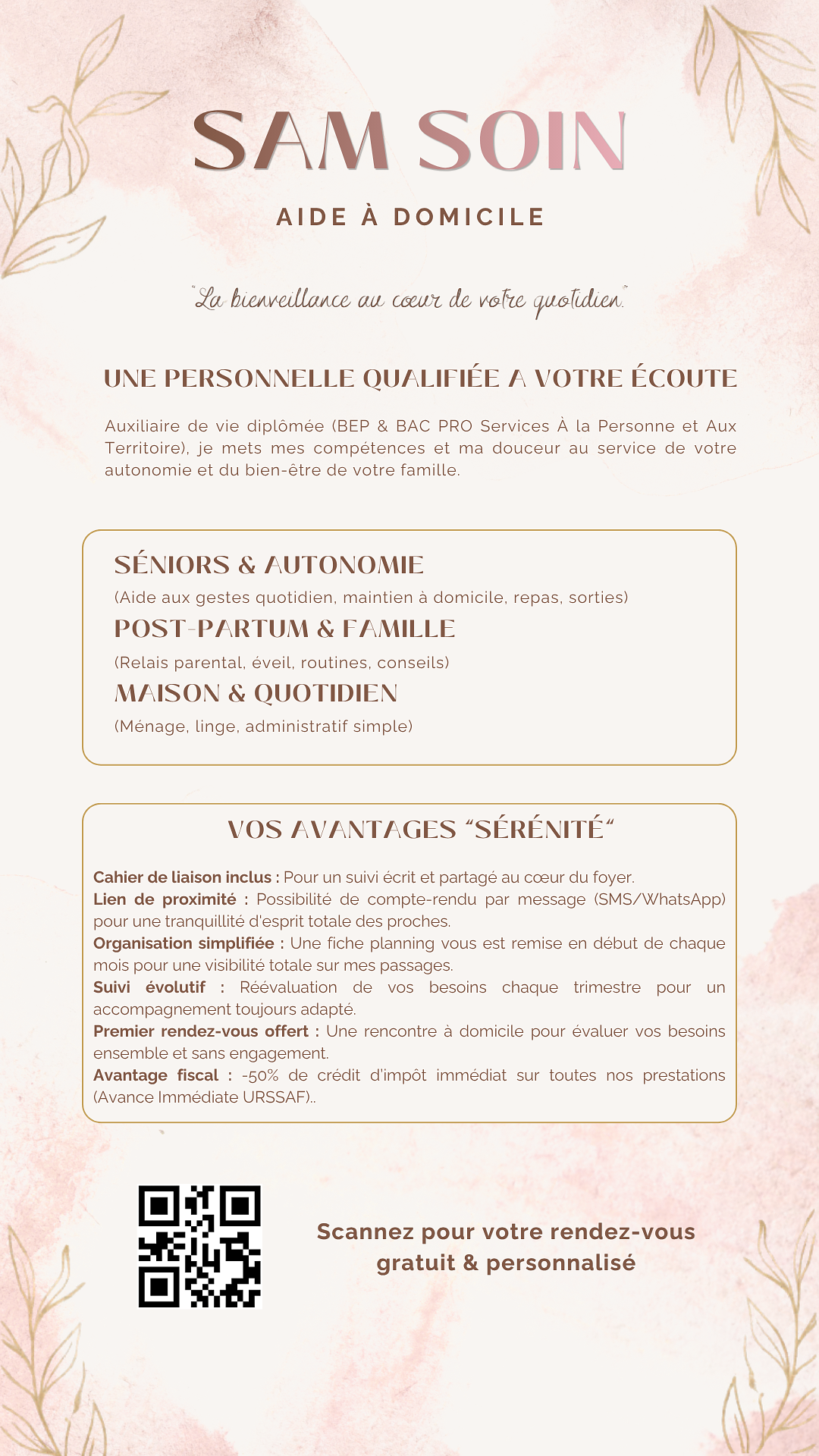 Flyer avec QR code