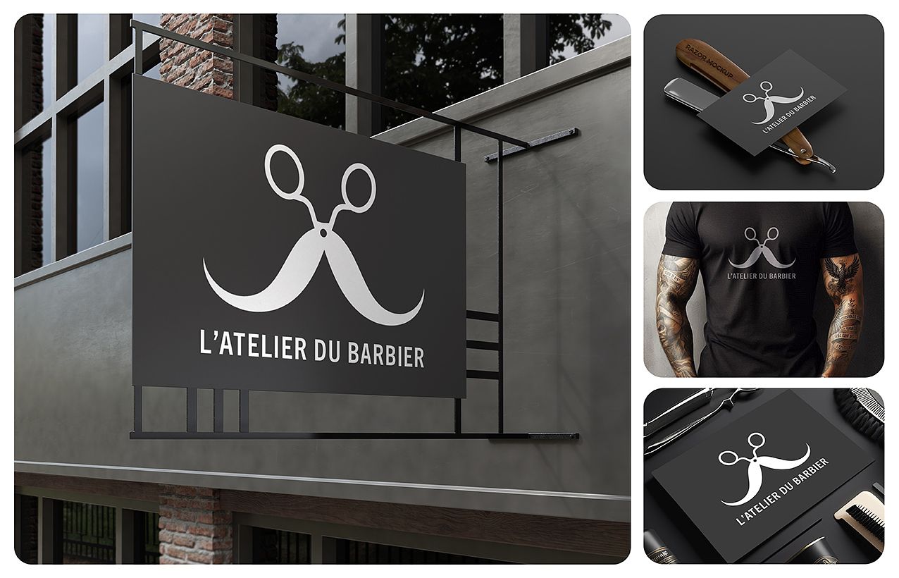 Logo L'atelier du barbier
