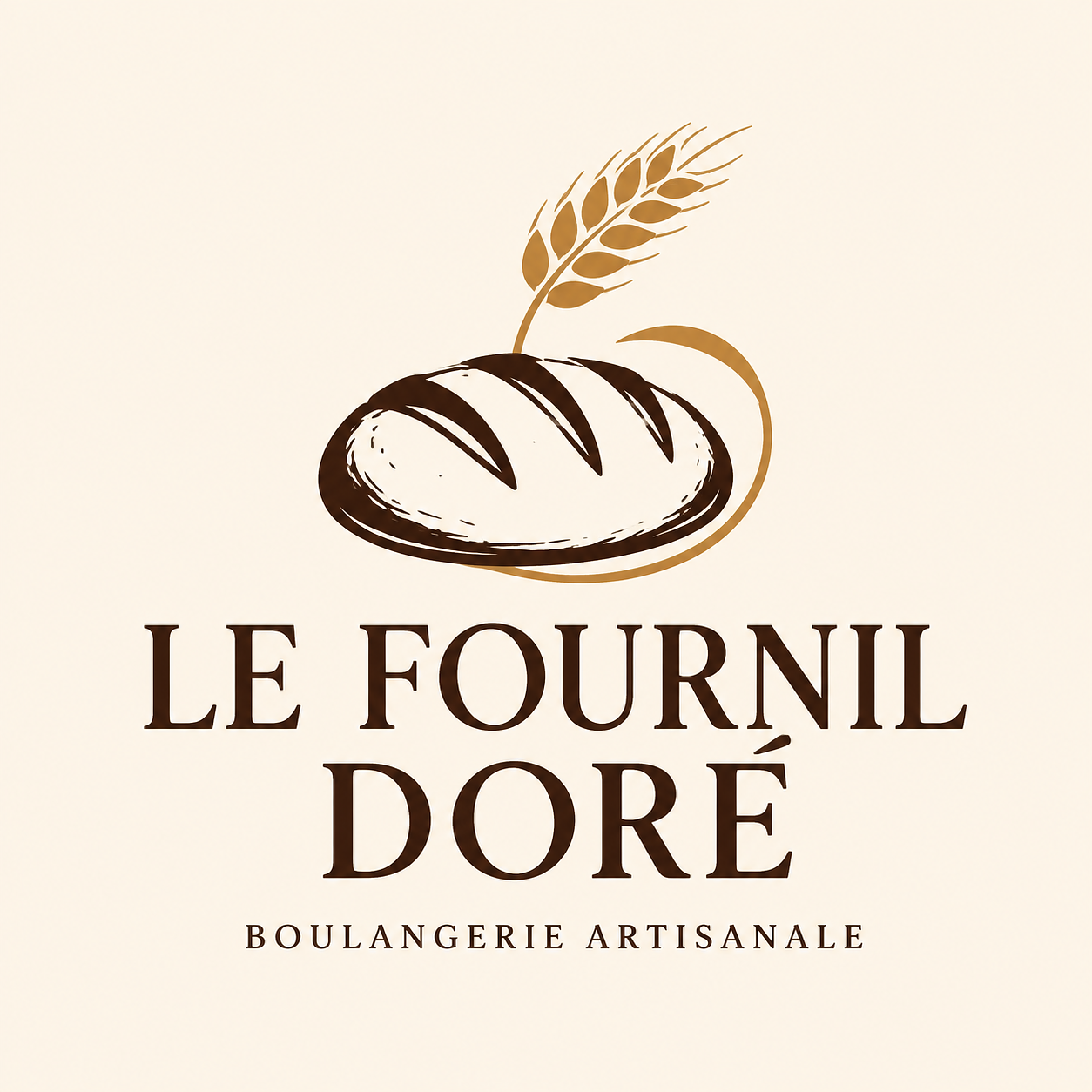 Le Fournil Doré — Logo de boulangerie