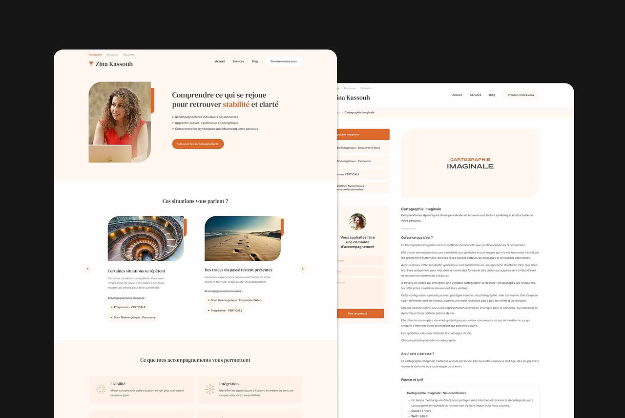 Zina - Site web