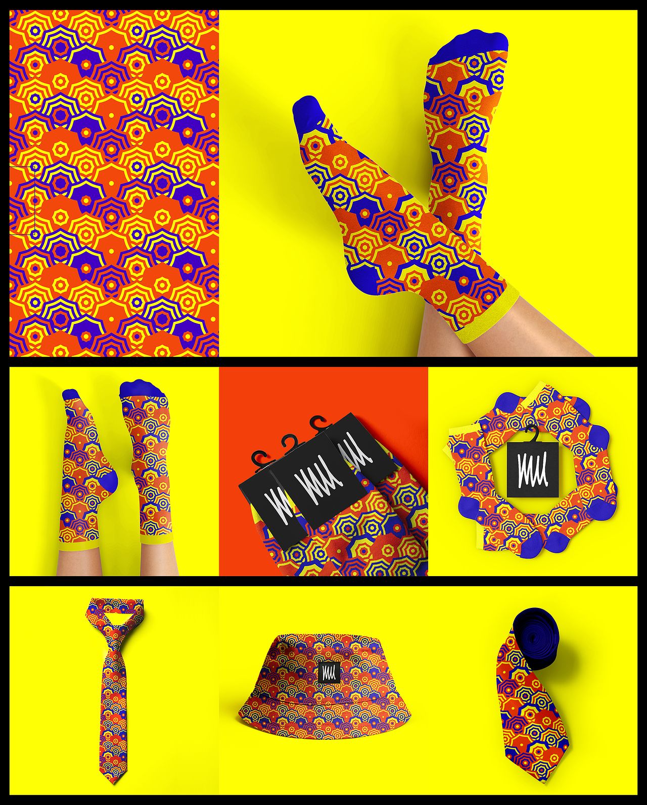 Motif "Les chaussettes sont en vacances"