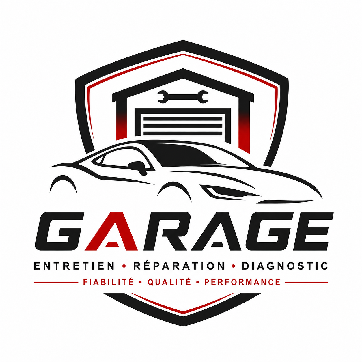 Logo professionnel pour garage automobile