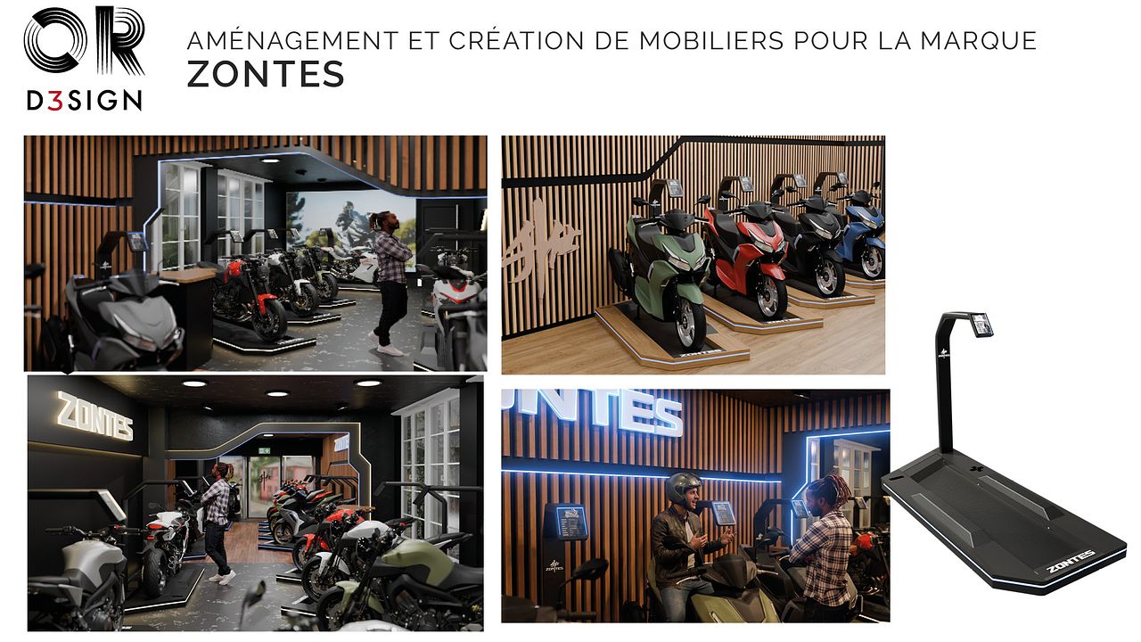 Aménagement et création de mobilier pour la marque