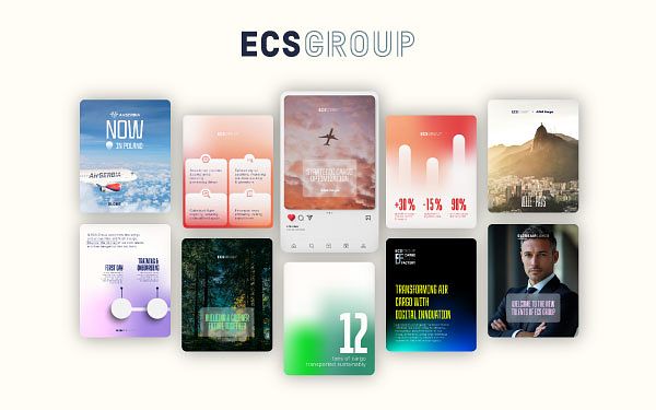 Réalisation visuels de réseaux sociaux | ECS Group