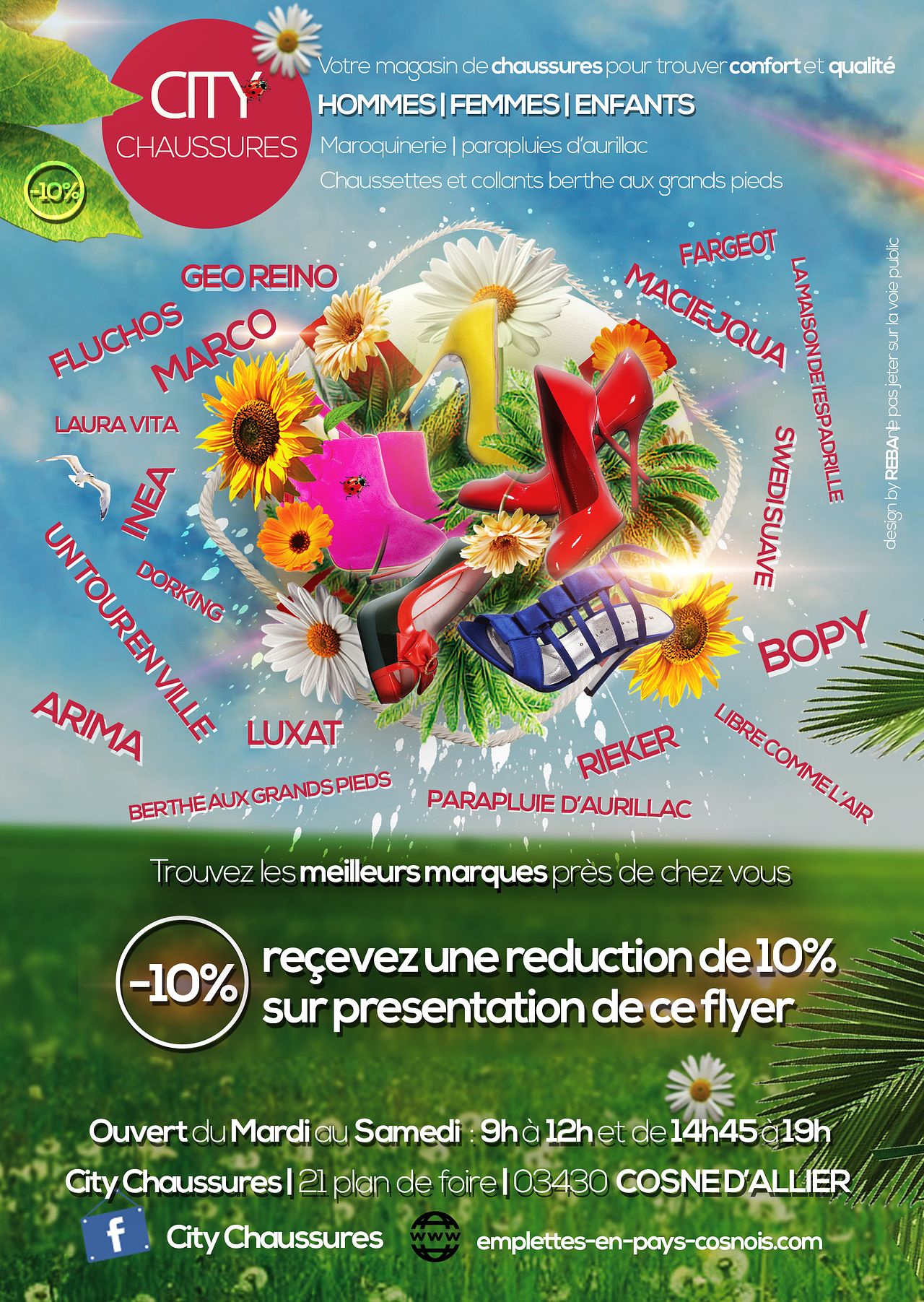 Flyer/Brochure Magasin de chaussures