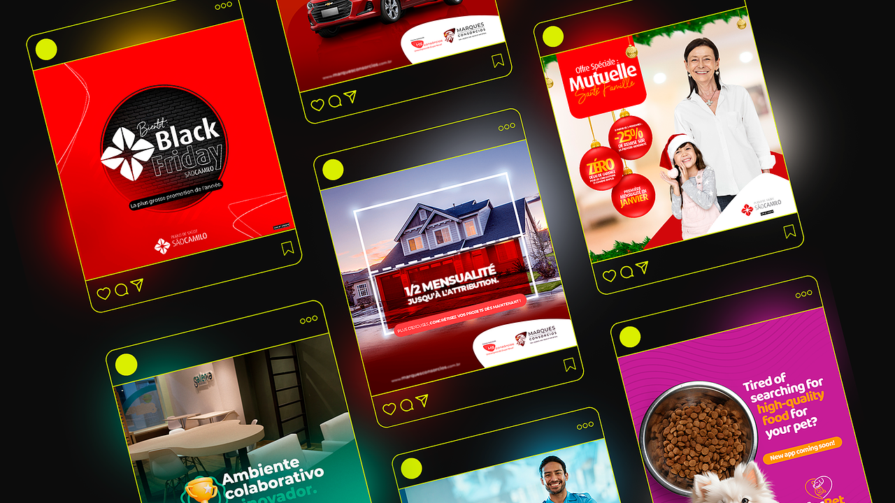 Visuels publicitaires pour réseaux sociaux – campa