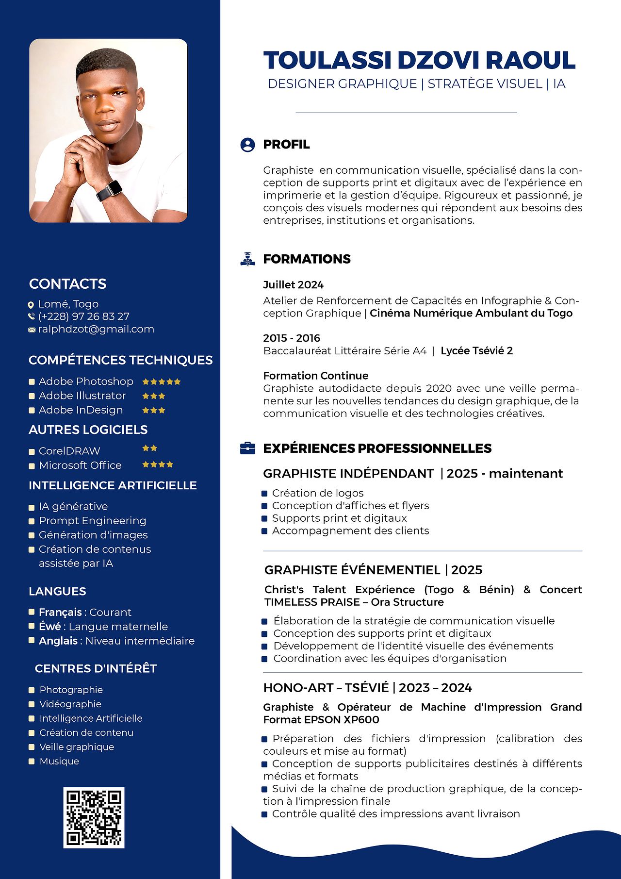 Concept et mise en page professionnel de Cv