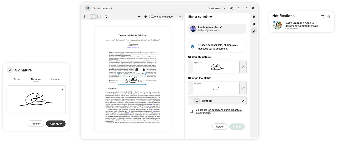 La signature électronique
