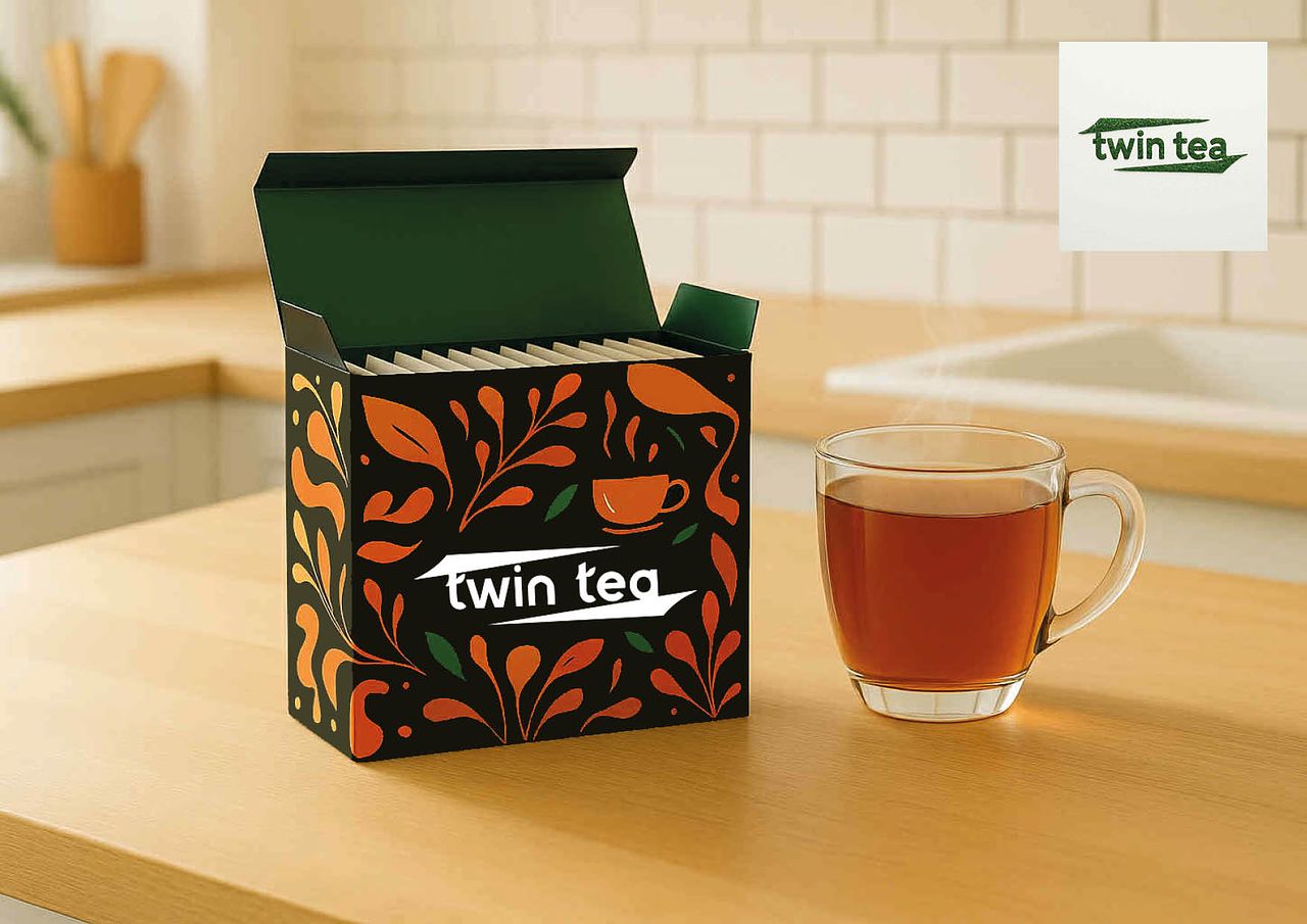 Création identité visuelle / Twin Tea