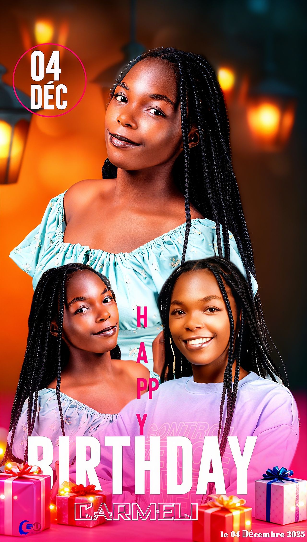 Conception des affiches d'anniversaire