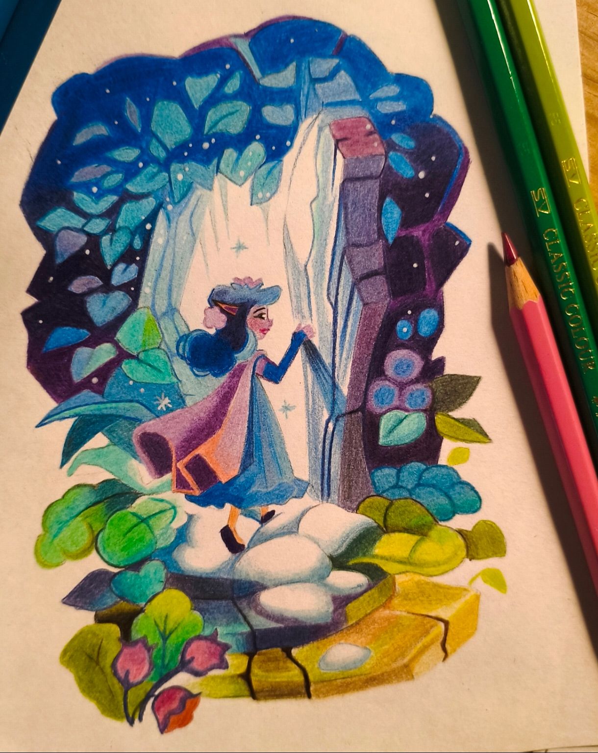 Magic door illustration