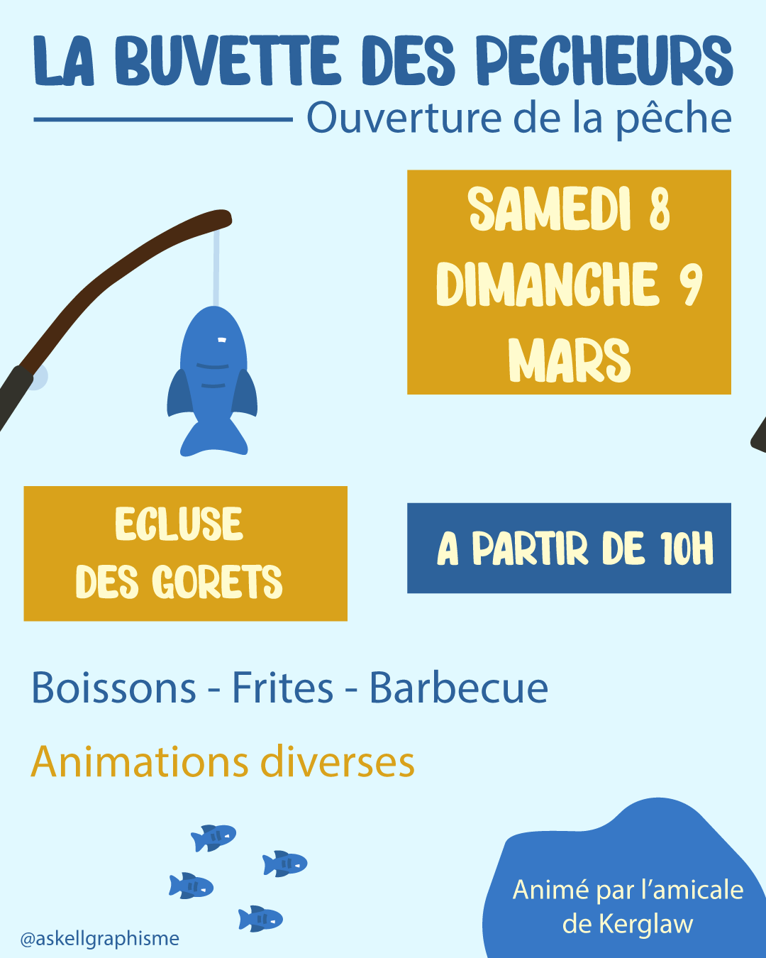 Affiche "la buvette des pécheurs"