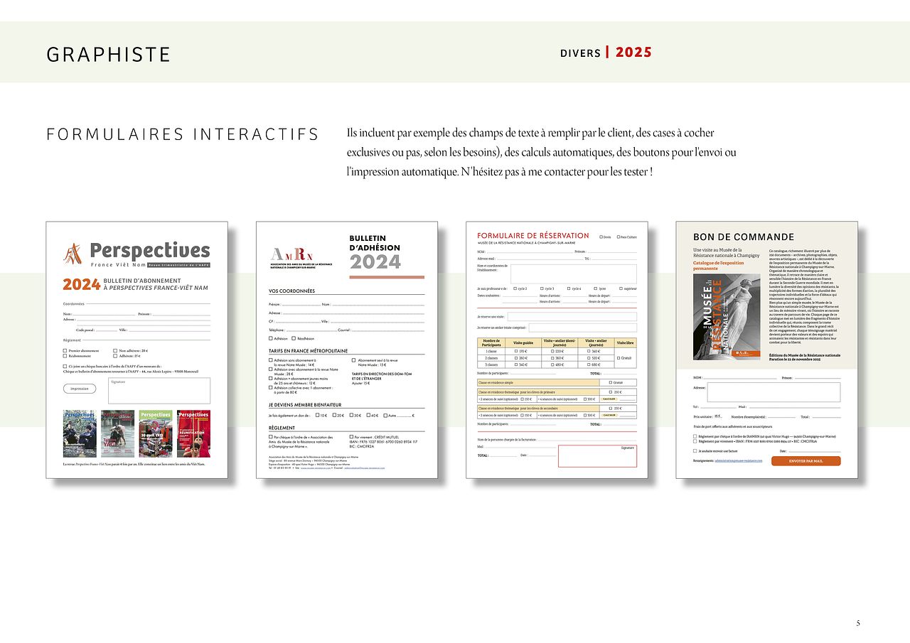 Formulaires interactifs