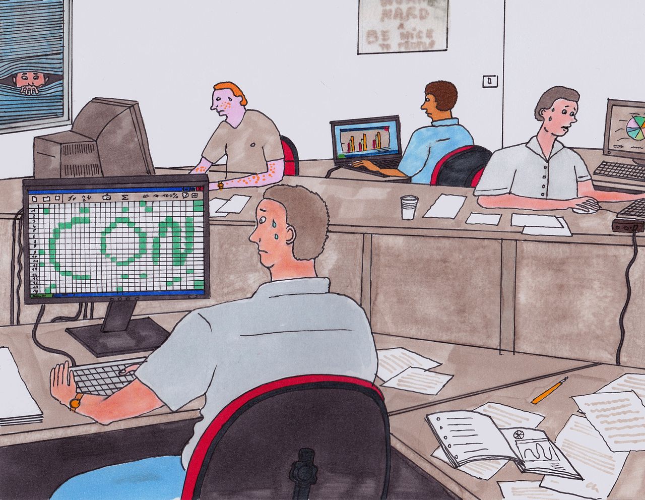 Un travail à la con