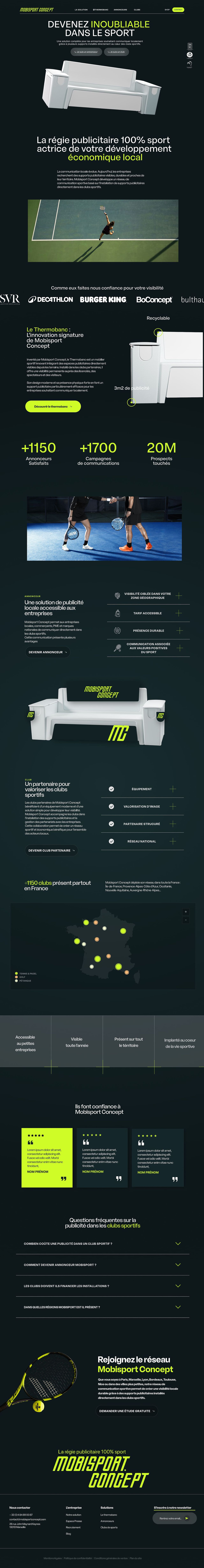 Website mobisport concept