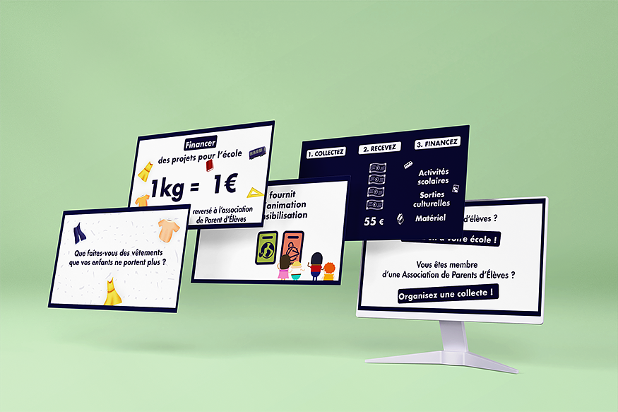 Illustrations pour campagne en école