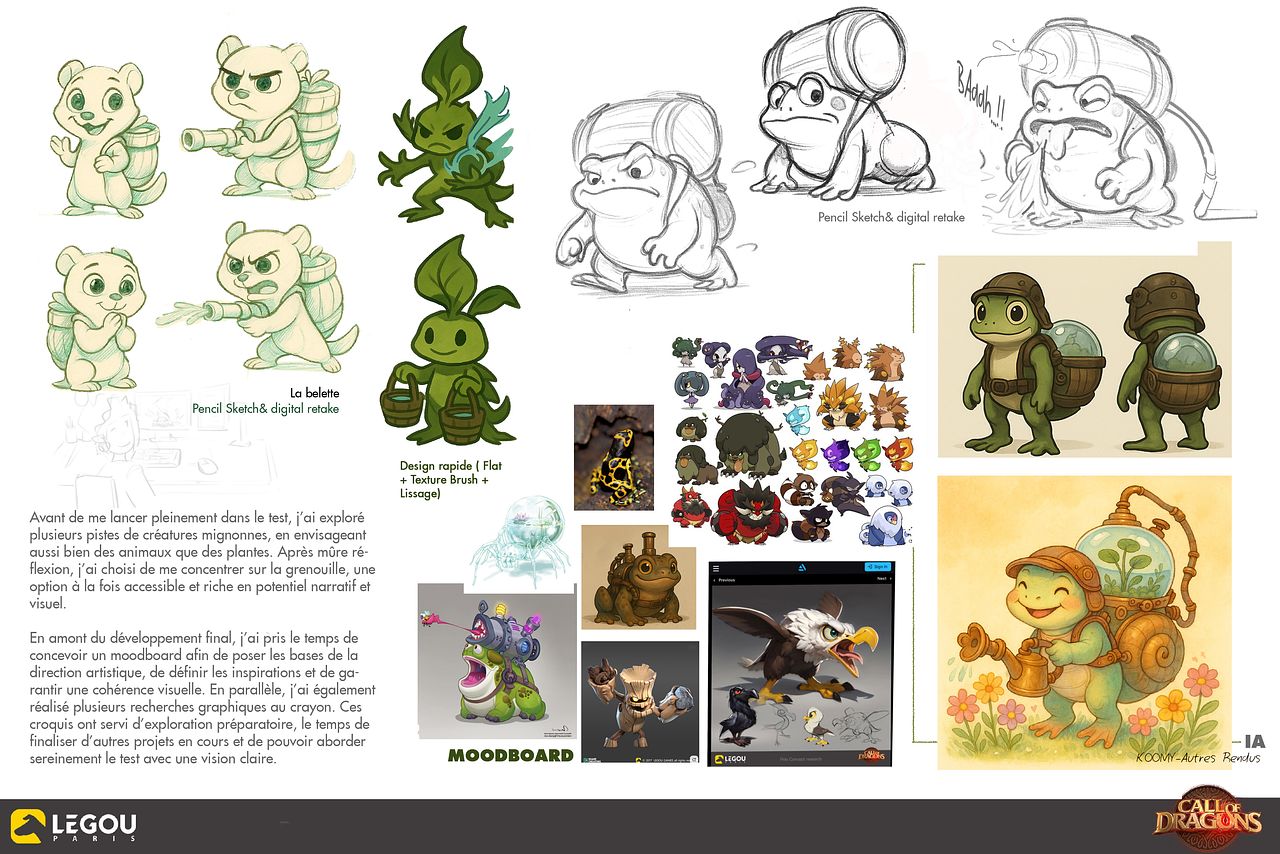 KOOmy_la grenouille protectrice_Recherches