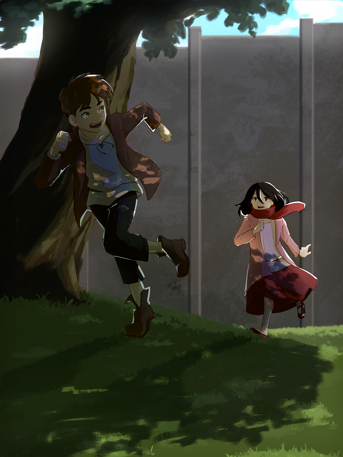 Eren et Mikasa