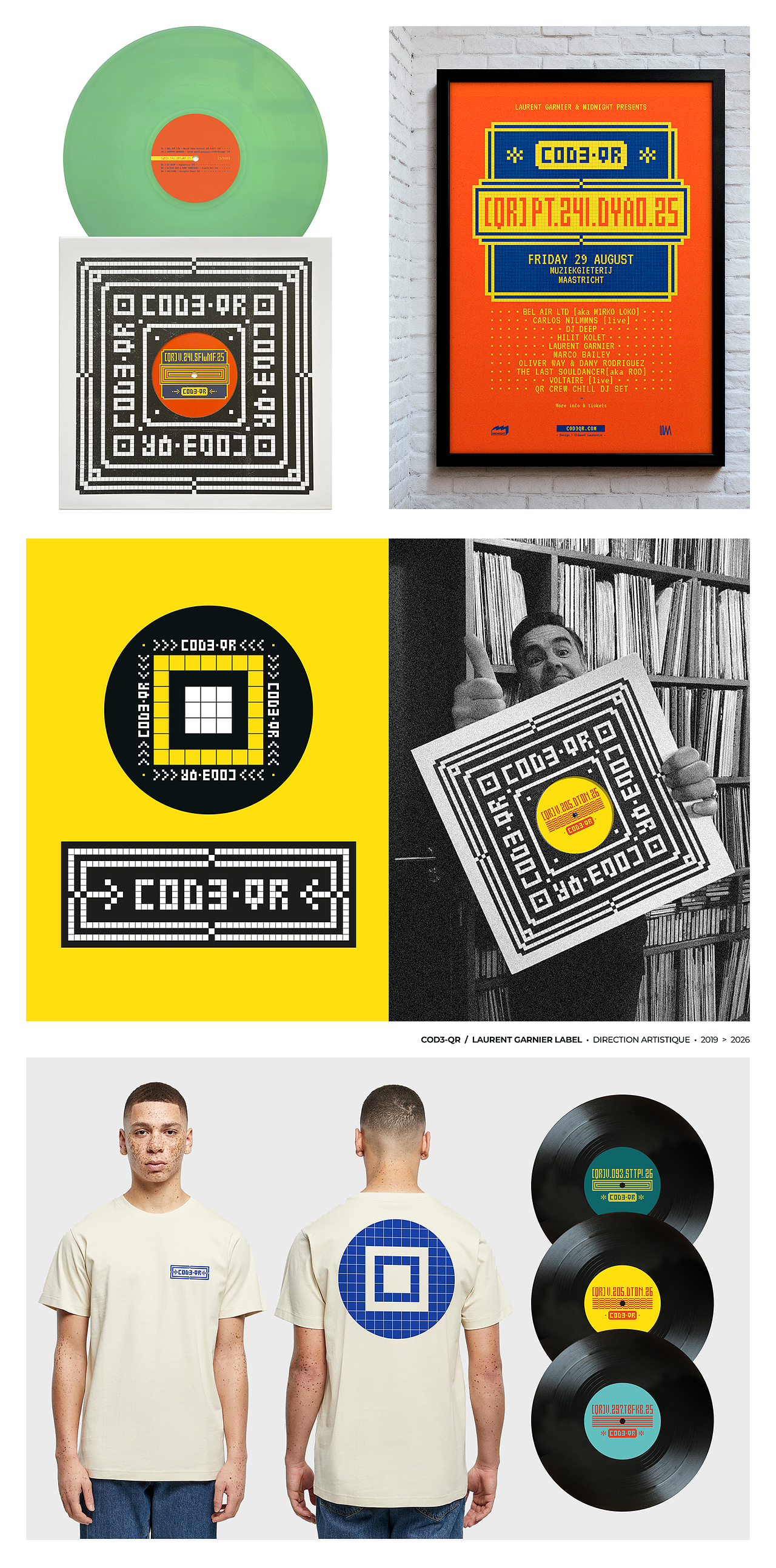 LAURENT GARNIER' COD3-QR RECORD LABEL