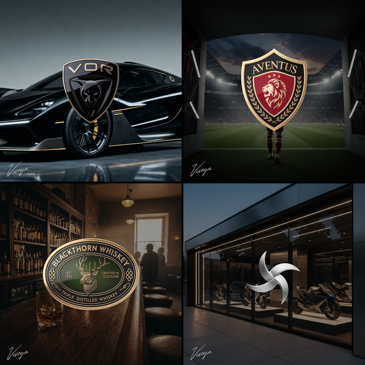 Création de logos 3D et écussons premium