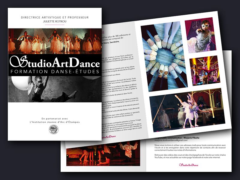Brochure pour le Studio Art Dance