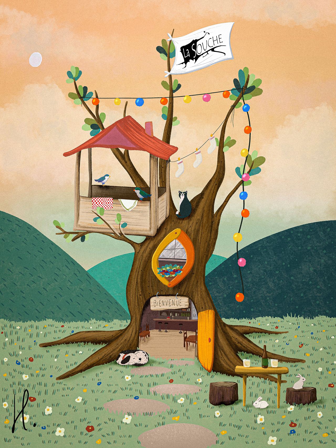 Illustration Lieu de vie