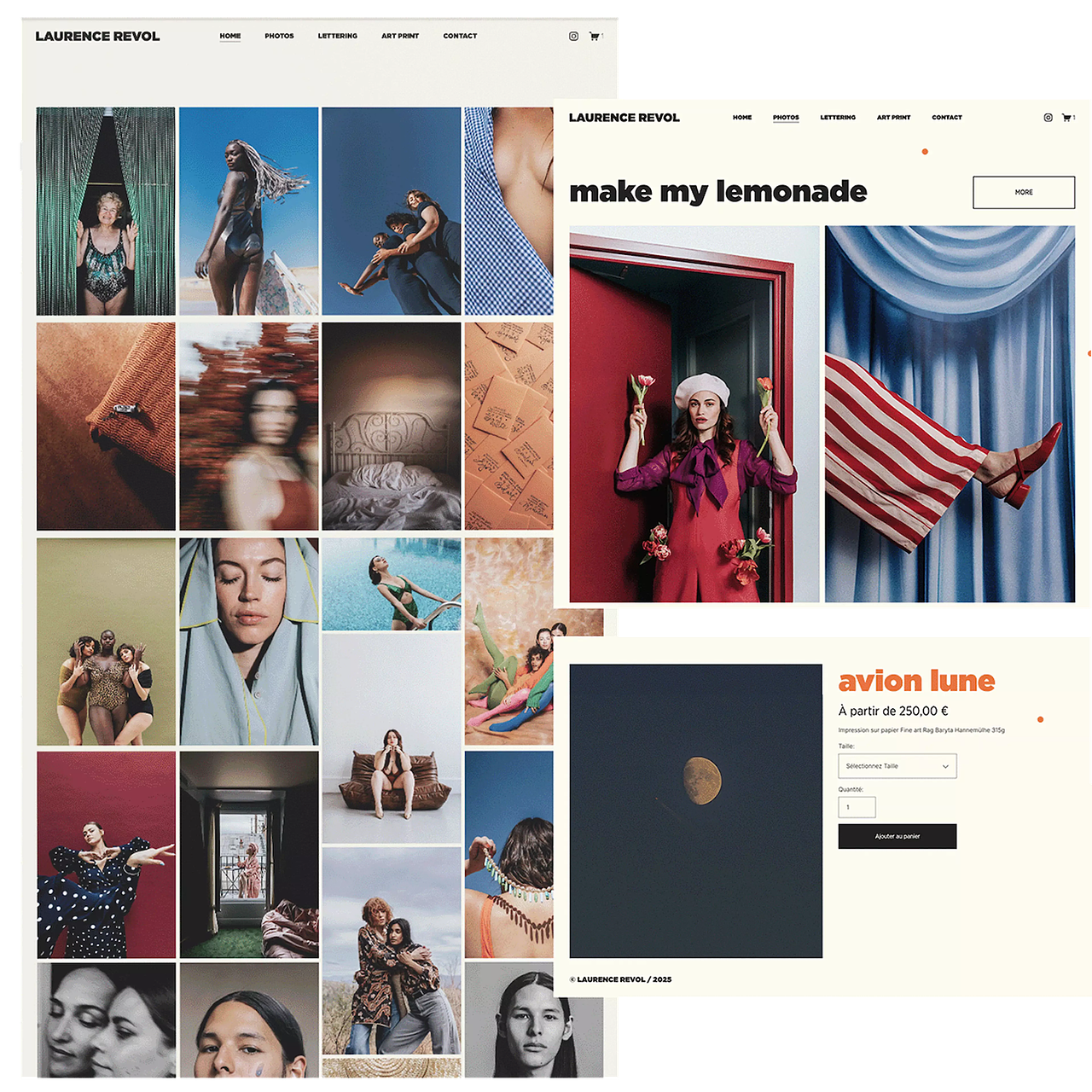 Identité visuelle et Web design - Photographe