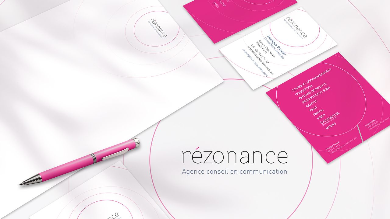 Logo et papeterie Rézonance