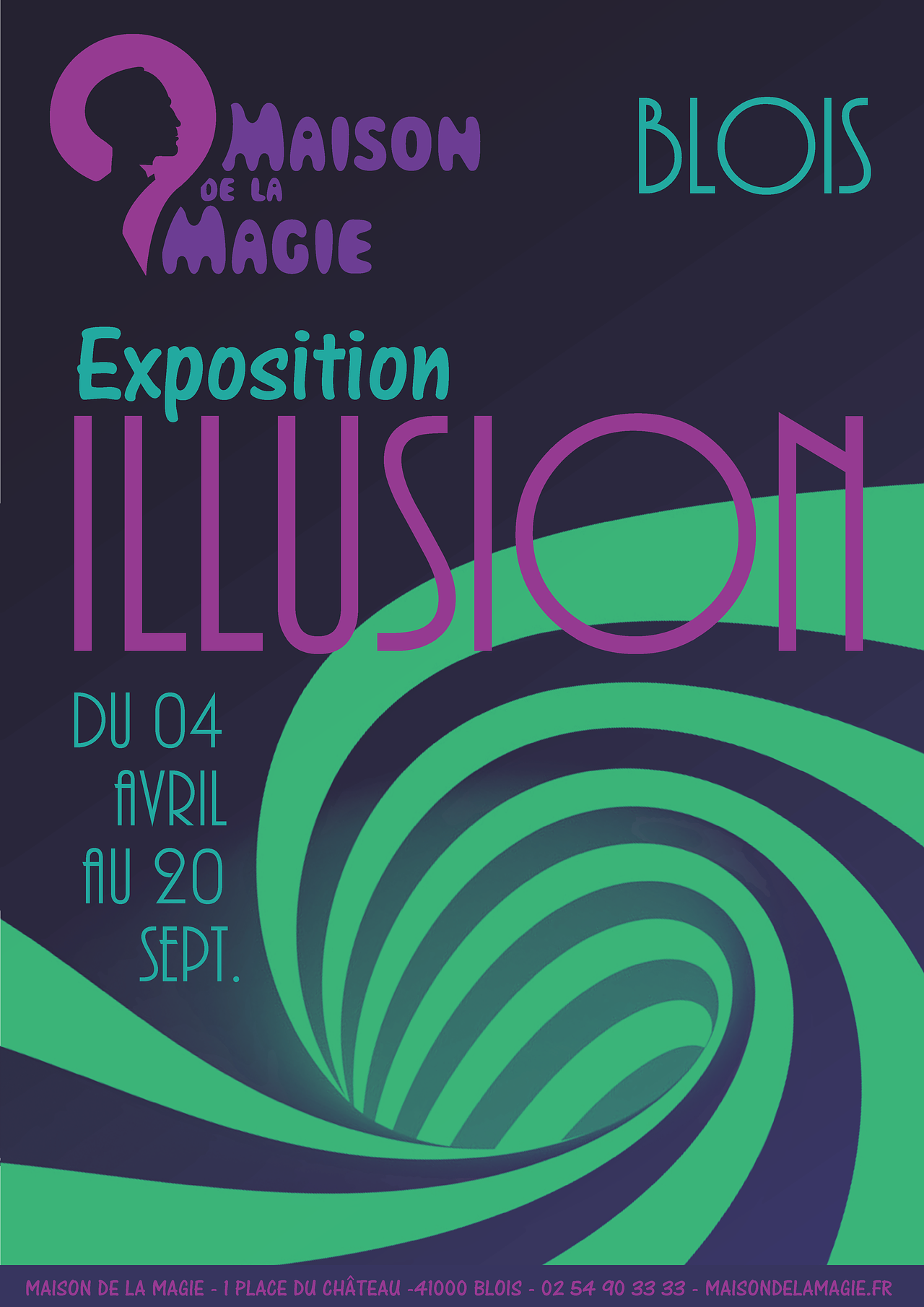 Logo et affiche Maison de la magie