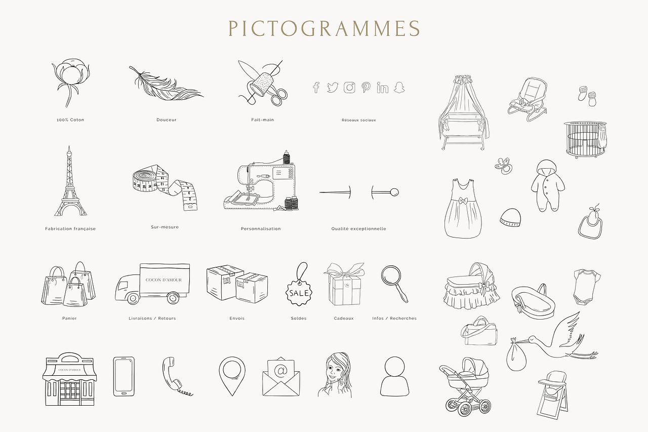 Pictogrammes Cocon D'amour