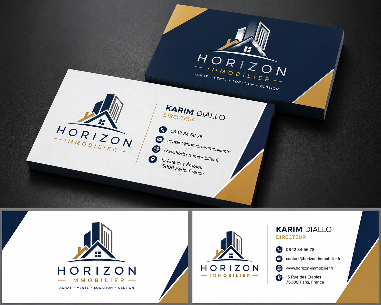 Carte de visite – Horizon Immobilier