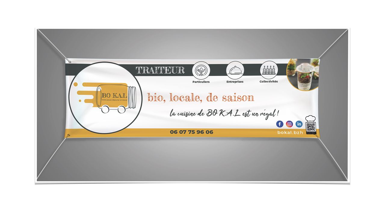 Bâche publicitaire BOKAL