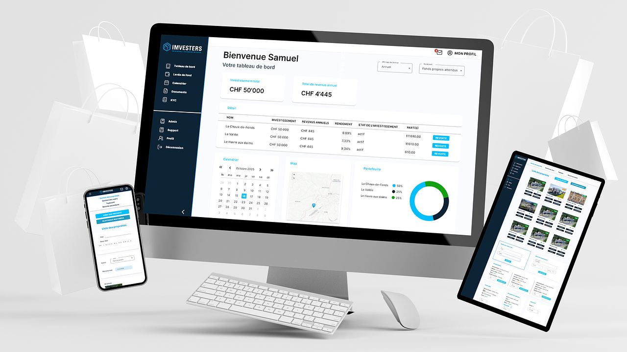 Site web dashboard investissement locatif