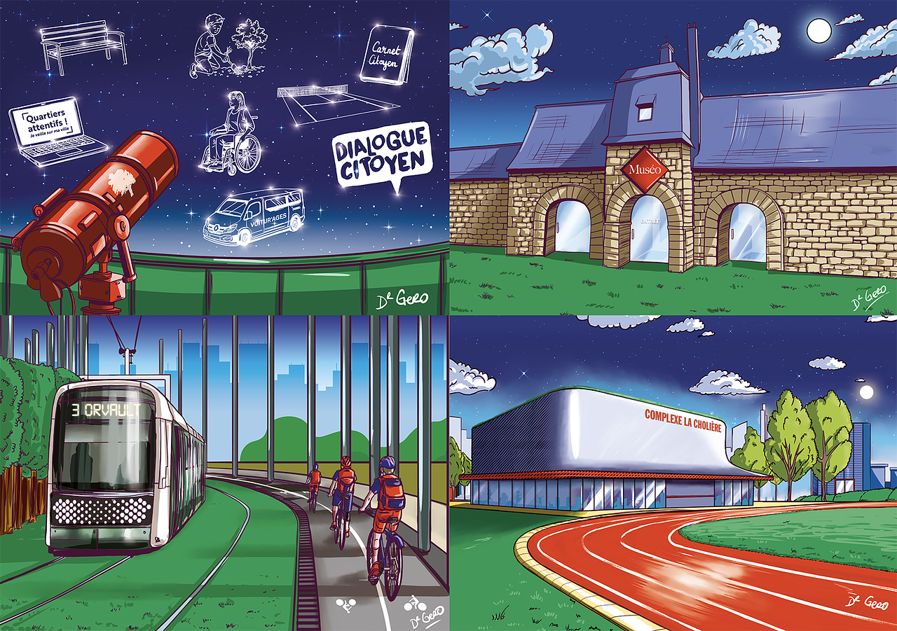 Illustration projets urbain mairie de Nantes