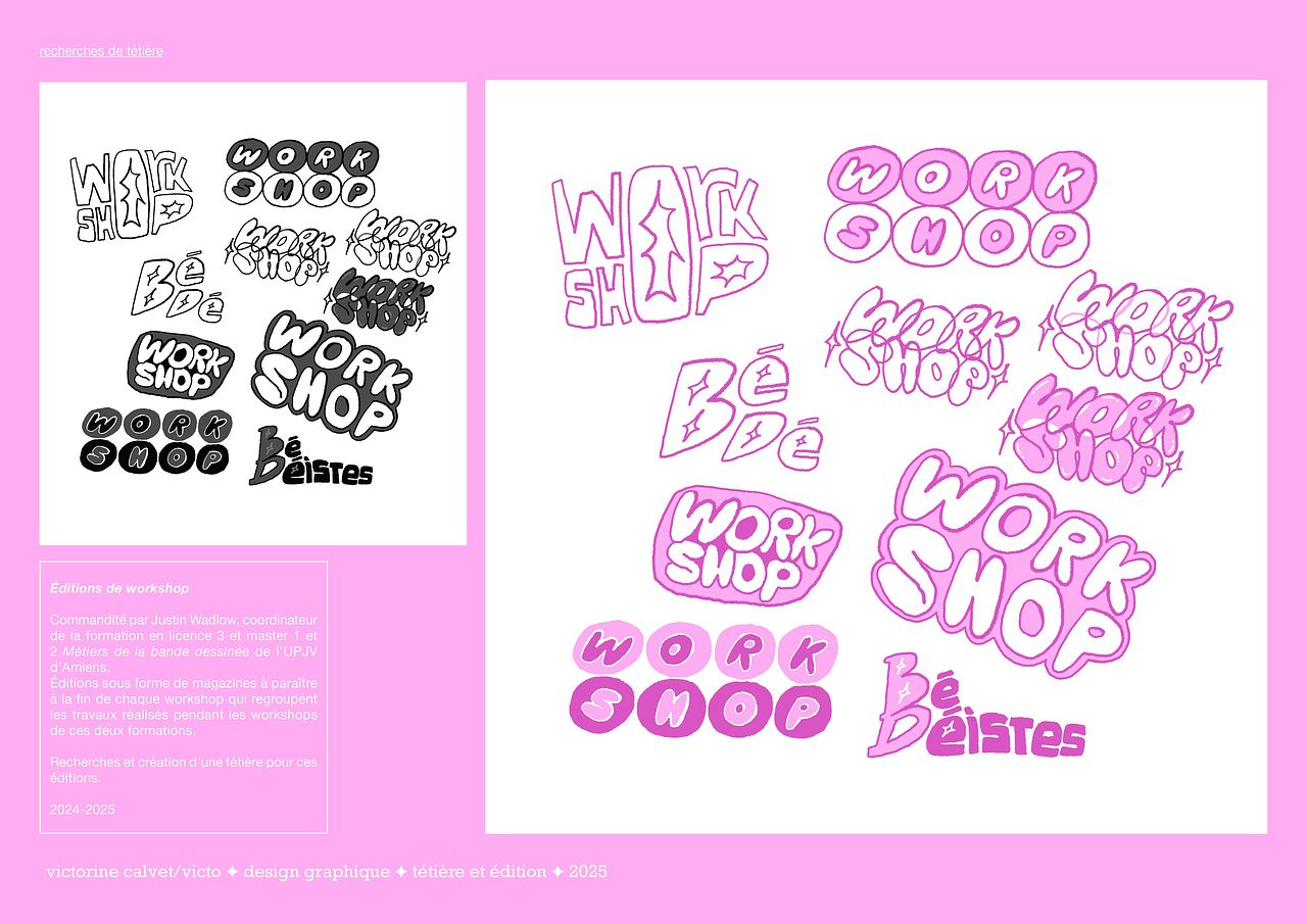 Éditions de workshops