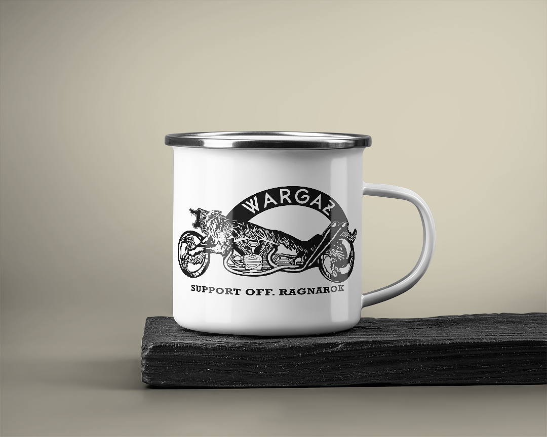 Mug impression laser merchandising club de moto