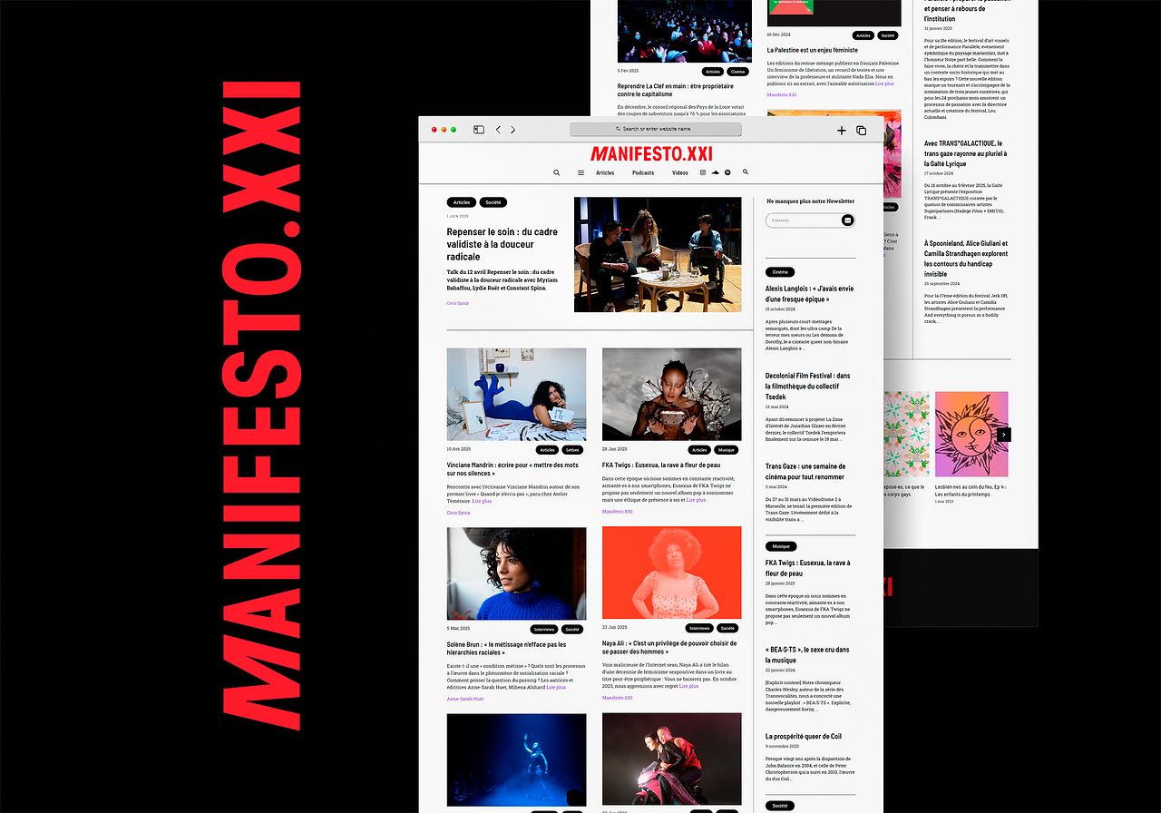 Website ManifestoXXI