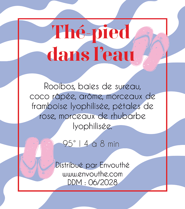 Étiquettes Box de thé coquillages et crustacés